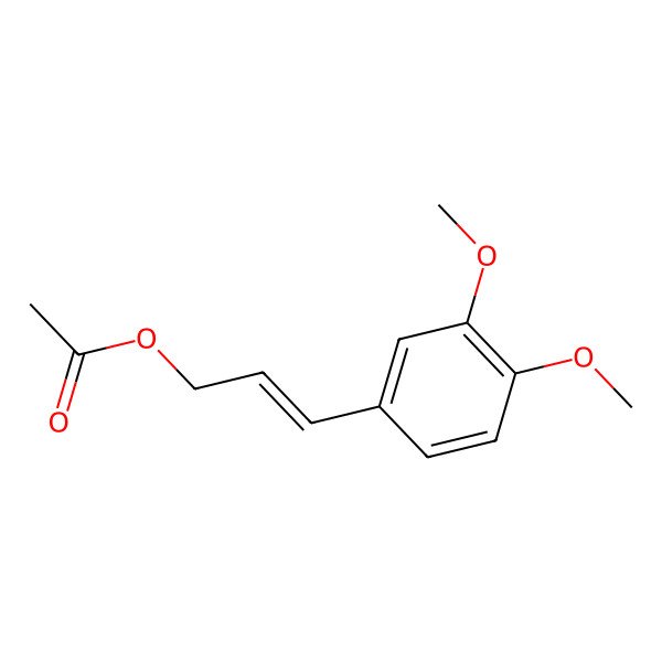 2D Structure of 3,4-Dimethoxycinnamyl acetate