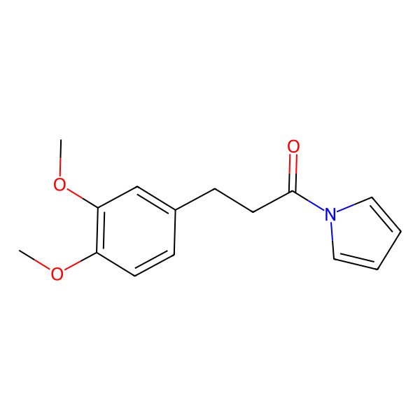 2D Structure of 3',4'-Dimethoxydihydrocinnamoylpyrrole