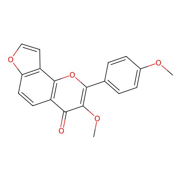2D Structure of 3,4'-Dimethoxyfurano[2,3:7,8]flavone