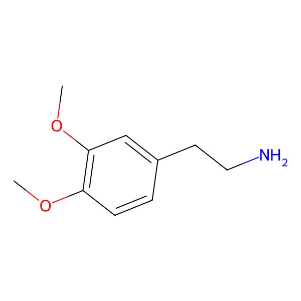 2D Structure of 3,4-Dimethoxyphenethylamine