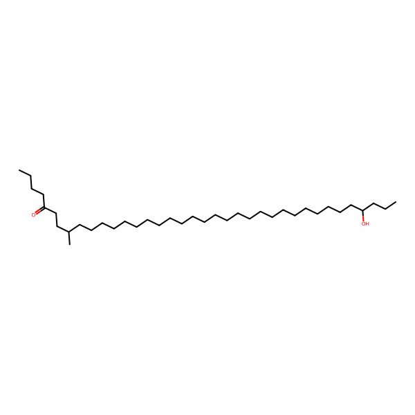 2D Structure of 34-Hydroxy-8-methylheptatriacontan-5-one