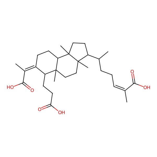 2D Structure of 3,4-Secocucurbita-4,24-diene-3,26,29-trioic acid