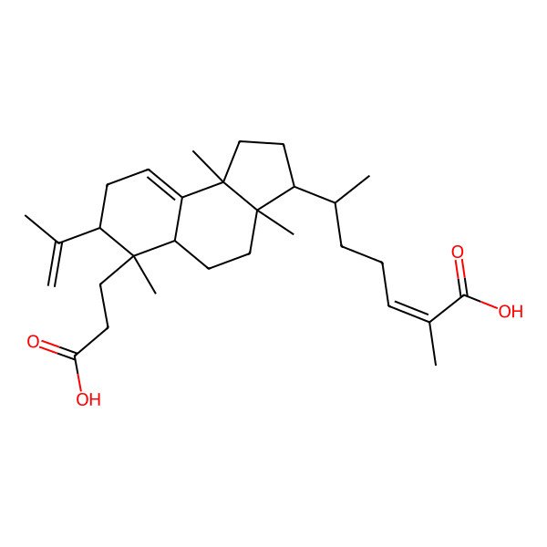 2D Structure of 3,4-Secotirucalla-4(28),7,24-triene-3,26-dioic acid