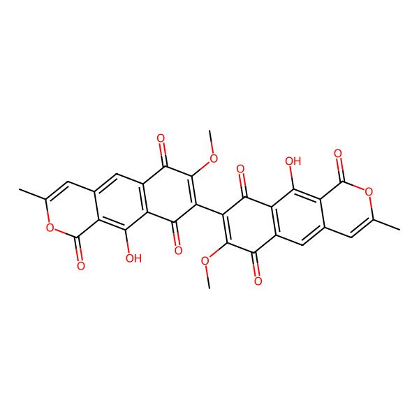2D Structure of 3,4,3',4'-Bisdehydroxanthomegnin
