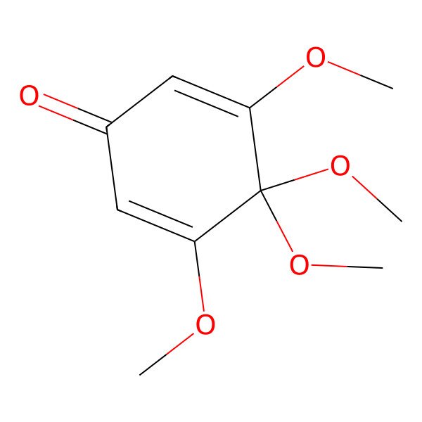 2D Structure of 3,4,4,5-Tetramethoxycyclohexa-2,5-dien-1-one