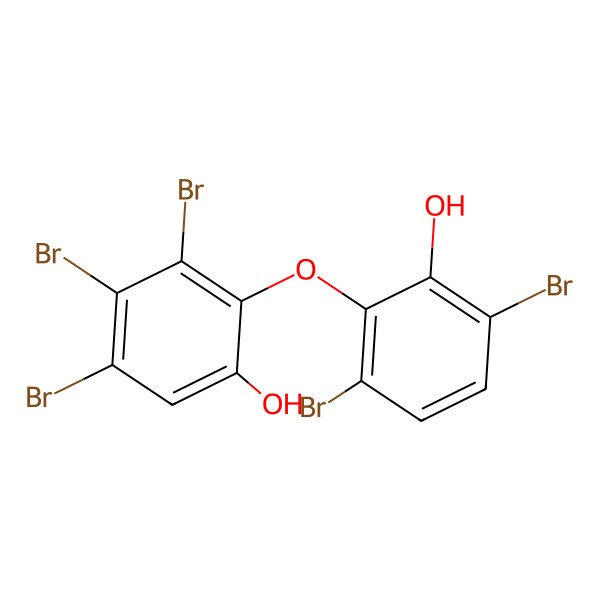 2D Structure of 3,4,5-Tribromo-2-(3,6-dibromo-2-hydroxyphenoxy)phenol
