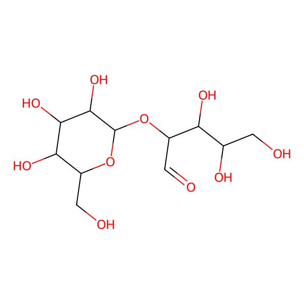 2D Structure of 3,4,5-Trihydroxy-2-[3,4,5-trihydroxy-6-(hydroxymethyl)oxan-2-yl]oxypentanal