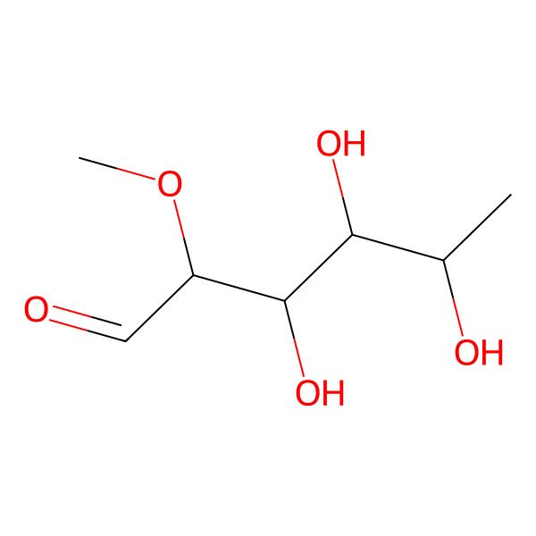 2D Structure of 3,4,5-Trihydroxy-2-methoxyhexanal 2D Structure of 3,4,5-Trihydroxy-2-methoxyhexanal