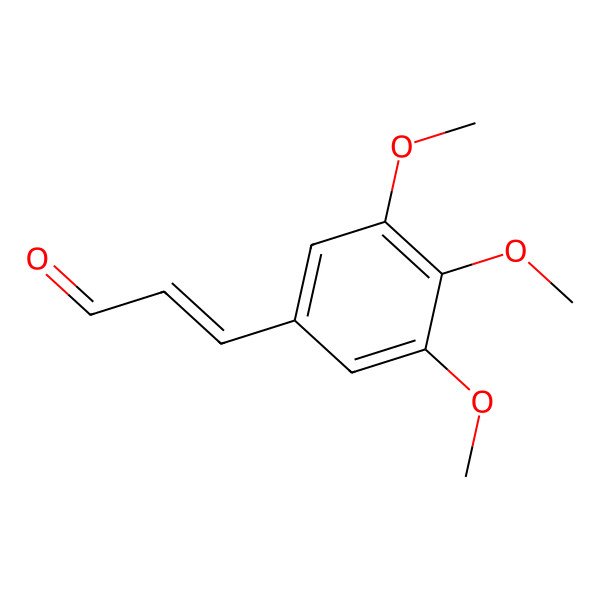 2D Structure of 3,4,5-Trimethoxycinnamaldehyde, (E)-
