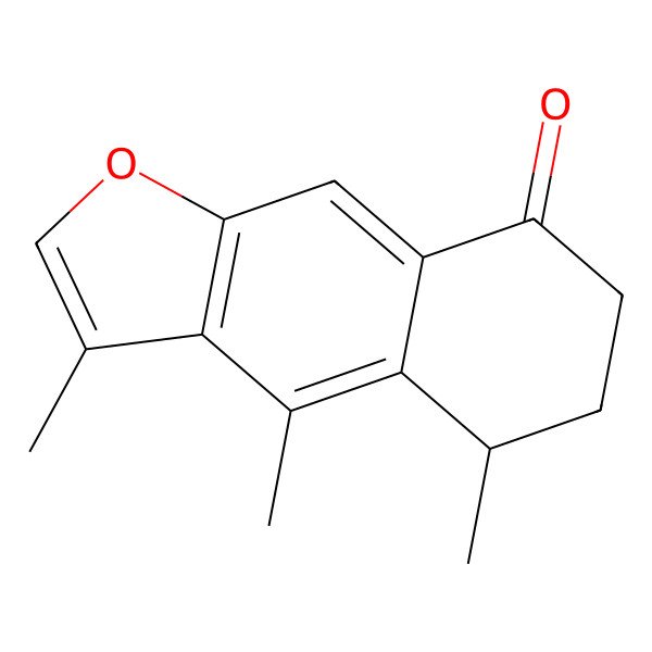 2D Structure of 3,4,5-trimethyl-6,7-dihydro-5H-benzo[f][1]benzofuran-8-one