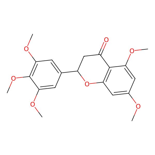 2D Structure of 5,7,3',4',5'-Pentamethoxyflavanone