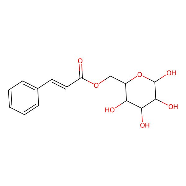 2D Structure of (3,4,5,6-Tetrahydroxyoxan-2-yl)methyl 3-phenylprop-2-enoate 2D Structure of (3,4,5,6-Tetrahydroxyoxan-2-yl)methyl 3-phenylprop-2-enoate