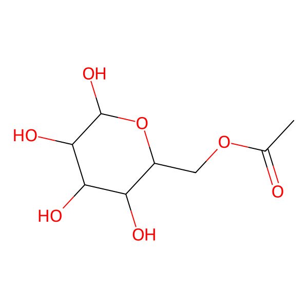 2D Structure of 6-O-Acetylglucose