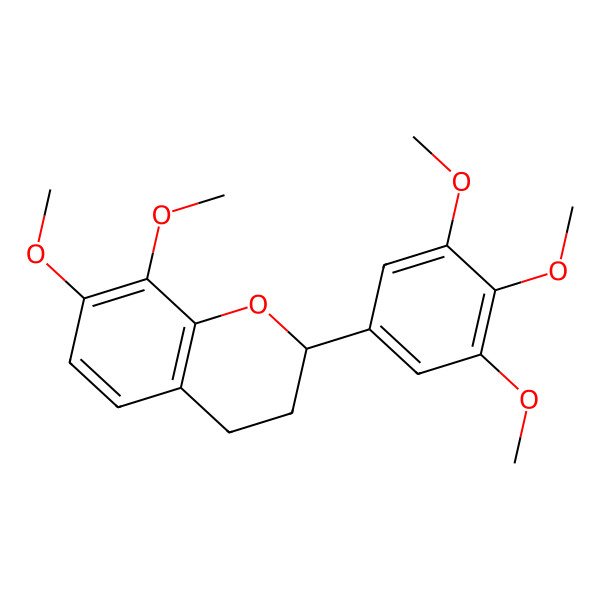 2D Structure of 3',4',5',7,8-Pentamethoxyflavan