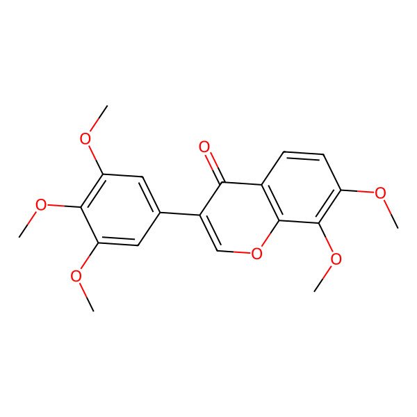 2D Structure of 7,8,3',4',5'-Pentamethoxyisoflavone