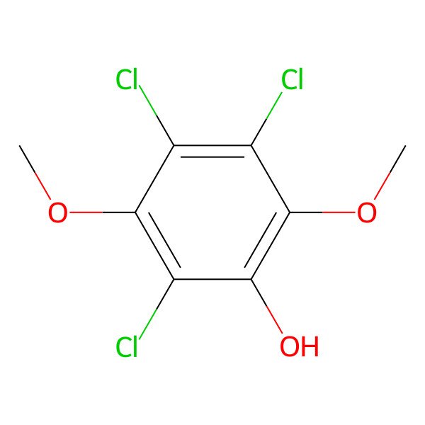 2D Structure of 2,4,5-Trichloro-3,6-dimethoxyphenol