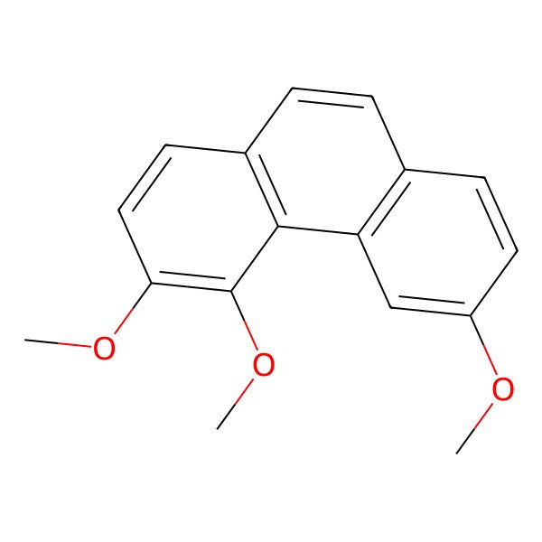 2D Structure of 3,4,6-Trimethoxyphenanthrene