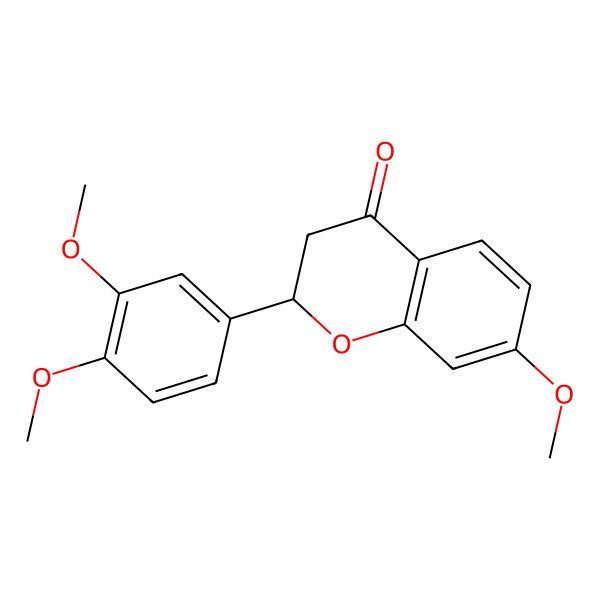 2D Structure of 3',4',7-Trimethoxyflavanone