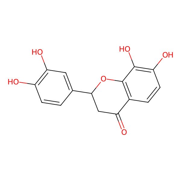 2D Structure of 3',4',7,8-Tetrahydroxyflavanone