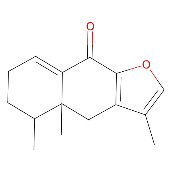 2D Structure of 3,4a,5-Trimethyl-4,5,6,7-tetrahydrobenzo[f][1]benzofuran-9-one