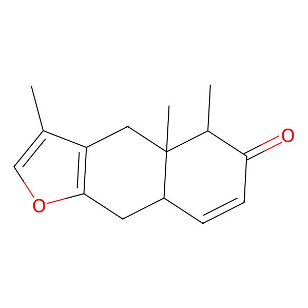 2D Structure of 3,4a,5-Trimethyl-4,5,8a,9-tetrahydrobenzo[f][1]benzofuran-6-one