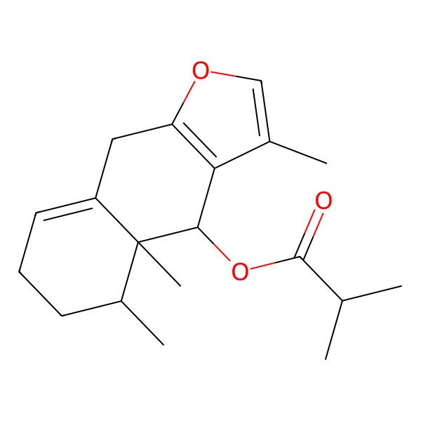 2D Structure of (3,4a,5-trimethyl-5,6,7,9-tetrahydro-4H-benzo[f][1]benzofuran-4-yl) 2-methylpropanoate