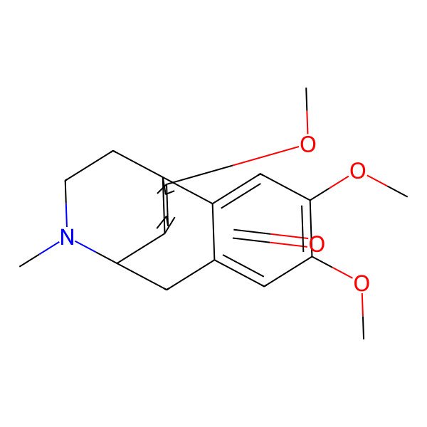 2D Structure of (1R,9S)-4,5,13-trimethoxy-17-methyl-17-azatetracyclo[7.5.3.01,10.02,7]heptadeca-2,4,6,10,13-pentaen-12-one
