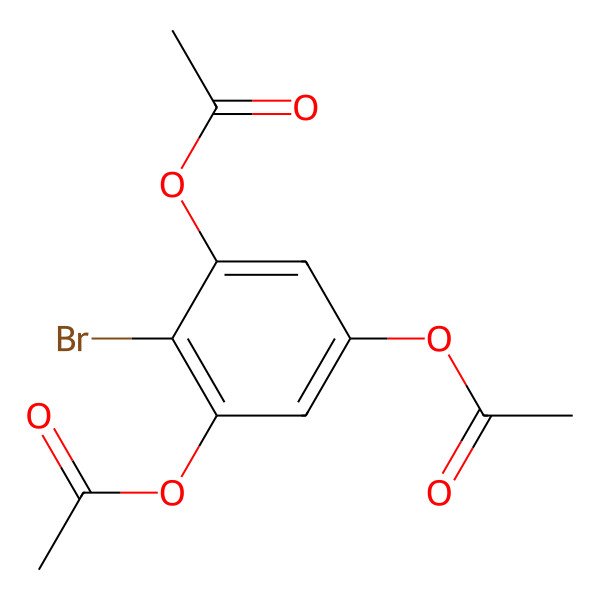 2D Structure of (3,5-Diacetyloxy-4-bromophenyl) acetate