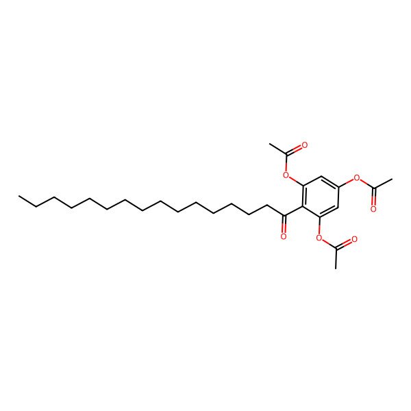 2D Structure of (3,5-Diacetyloxy-4-hexadecanoylphenyl) acetate
