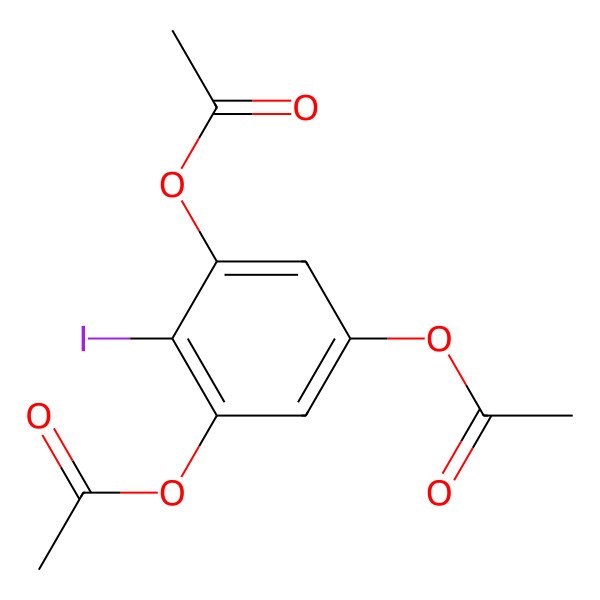 2D Structure of (3,5-Diacetyloxy-4-iodophenyl) acetate
