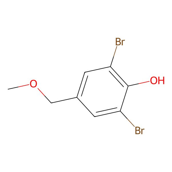 2D Structure of 3,5-Dibromo-4-hydroxybenzyl methyl ether