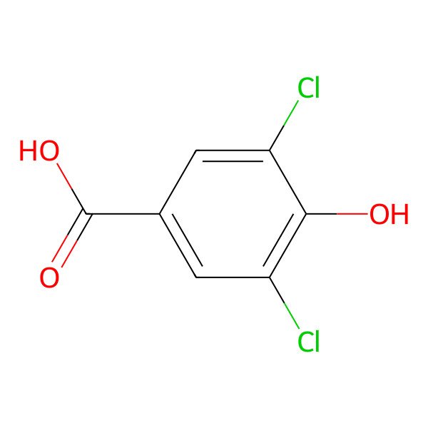 2D Structure of 3,5-Dichloro-4-hydroxybenzoic acid
