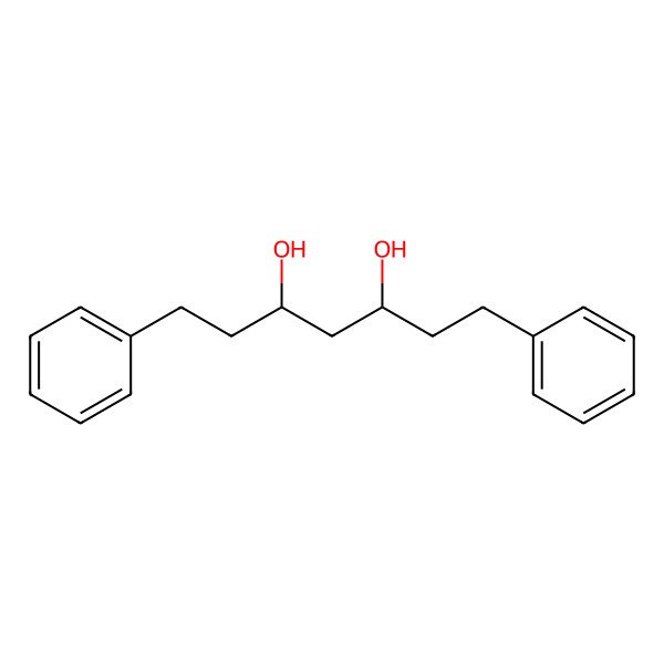 2D Structure of 3,5-Dihydroxy-1,7-diphenylheptan