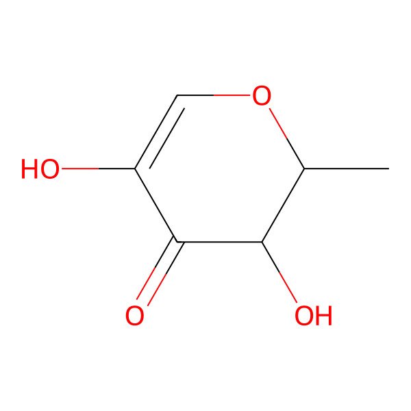 2D Structure of 1,5-Anhydro-6-deoxyhex-1-en-3-ulose