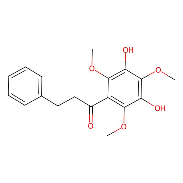 2D Structure of 3',5'-Dihydroxy-2',4',6'-trimethoxydihydrochalcone