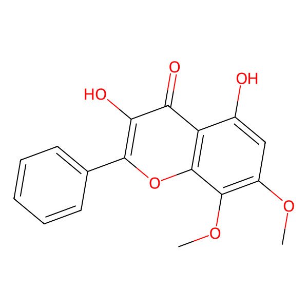 2D Structure of 3,5-Dihydroxy-7,8-dimethoxyflavone 2D Structure of 3,5-Dihydroxy-7,8-dimethoxyflavone