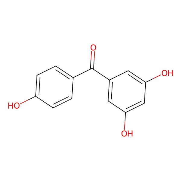 2D Structure of (3,5-Dihydroxyphenyl)(4-hydroxyphenyl)methanone