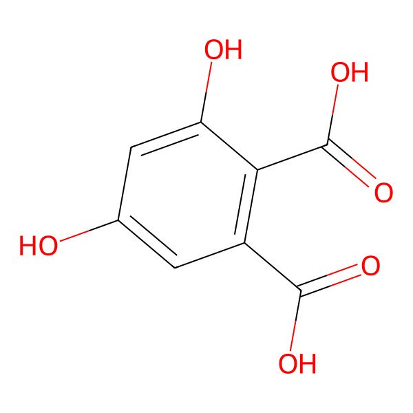 2D Structure of 3,5-Dihydroxyphthalic acid