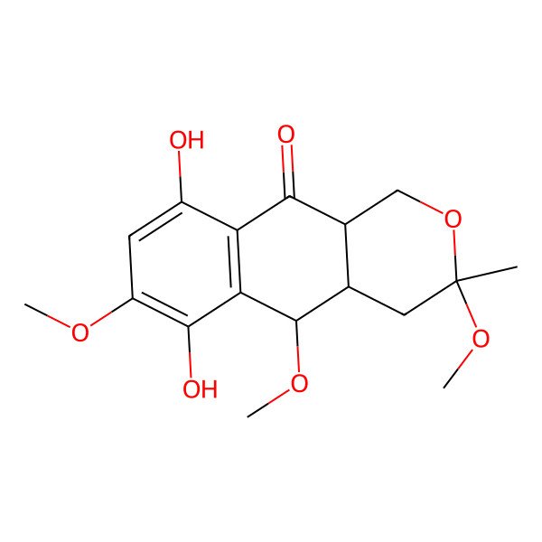 2D Structure of 3,5-dimethoxydihydrofusarubin B