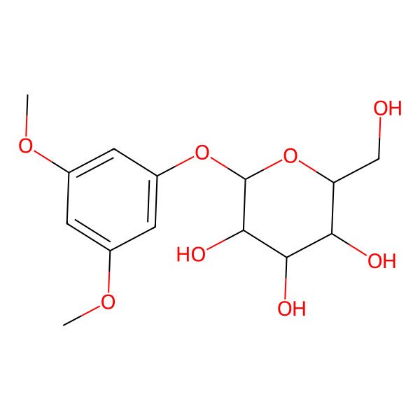 2D Structure of 3,5-Dimethoxyphenyl hexopyranoside