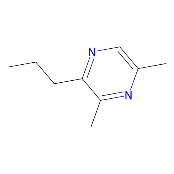 2D Structure of 3,5-Dimethyl-2-propylpyrazine