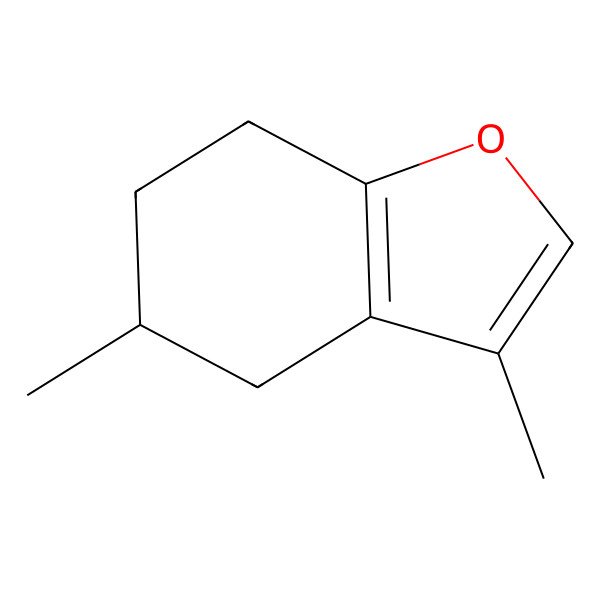 2D Structure of 3,5-Dimethyl-4,5,6,7-tetrahydro-1-benzofuran
