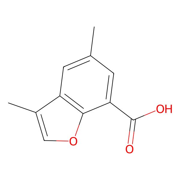 2D Structure of 3,5-Dimethyl-7-carboxybenzofuran