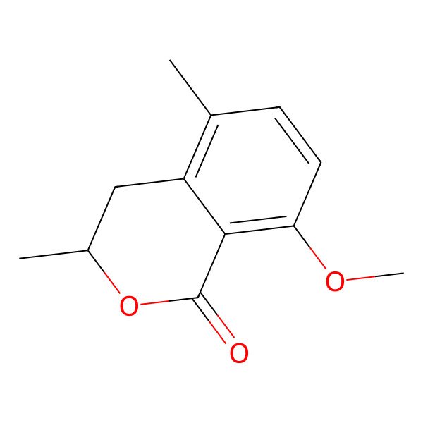 2D Structure of 3,5-Dimethyl-8-methoxy-3,4-dihydroisocoumarin