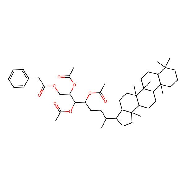 2D Structure of 35-O-Phenylacetyl bacteriohopanetetrol triacetate