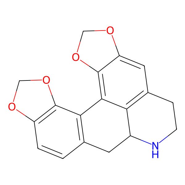 2D Structure of (12S)-4,6,19,21-tetraoxa-13-azahexacyclo[10.10.1.02,10.03,7.016,23.018,22]tricosa-1(23),2(10),3(7),8,16,18(22)-hexaene