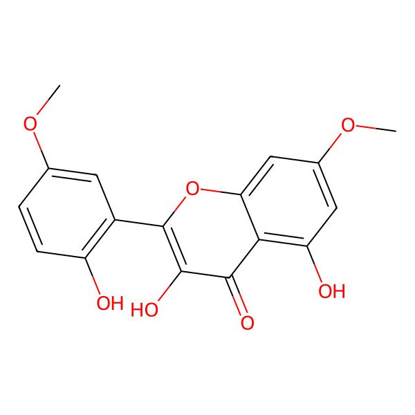 2D Structure of 3,5,2'-Trihydroxy-7,5'-dimethoxyflavone