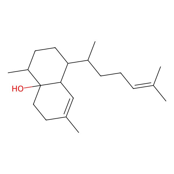 2D Structure of (1R,4S,4aR,8aS)-4,7-dimethyl-1-[(2S)-6-methylhept-5-en-2-yl]-2,3,4,5,6,8a-hexahydro-1H-naphthalen-4a-ol