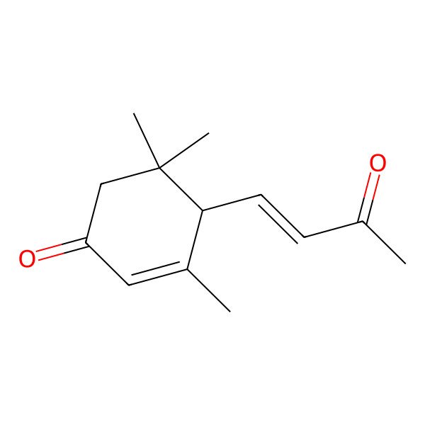 2D Structure of 3,5,5-Trimethyl-4-(3-oxobut-1-enyl)cyclohex-2-en-1-one