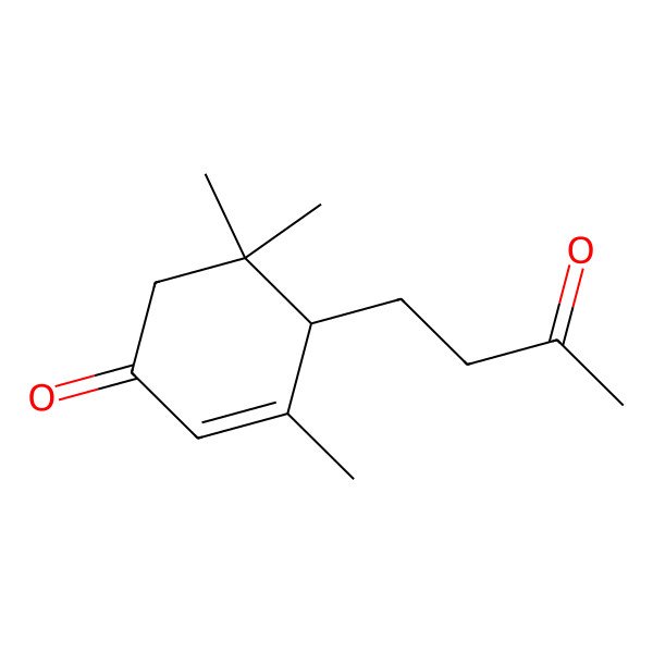 2D Structure of 3,5,5-Trimethyl-4-(3-oxobutyl)cyclohex-2-en-1-one